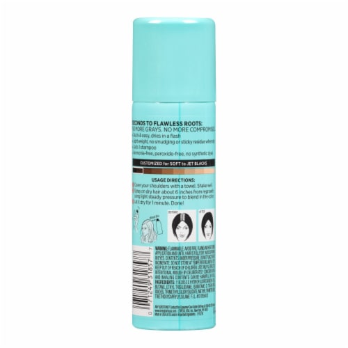 L'Oreal Paris Magic Root Cover Up Black Temporary Concealer Spray Perspective: back