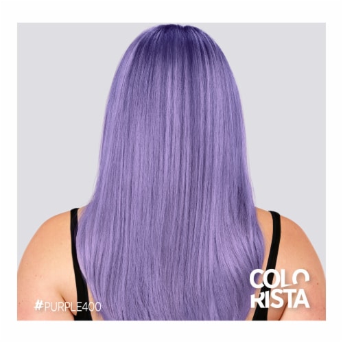 L'Oreal Paris Colorista Blondes Semi-Permanent Purple Hair Color Perspective: back