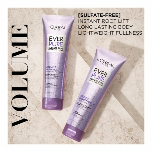 L Oreal Paris EverPure Volume Shampoo Sulfate Free for Reviving Fine Flat Hair 8.5 fl oz Gerbes Super Markets