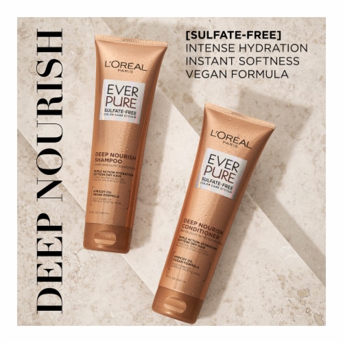 L'Oreal Paris EverCreme Deep Nourish Sulfate Free Conditioner Perspective: back