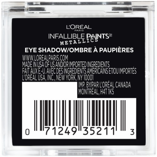 L'Oreal Paris Infallible Paints Metallics 402 Brass Knuckles Eye Shadow Perspective: back
