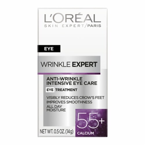 L'Oreal Paris Wrinkle Expert 55+ Eye Cream Treatment Anti-Wrinkle formulated with Calcium Perspective: back