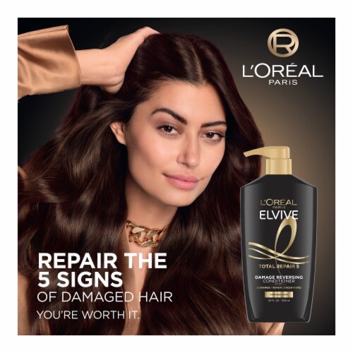 L'Oreal Paris Elvive Total Repair 5 Reparing Conditioner for Damaged Hair Perspective: back