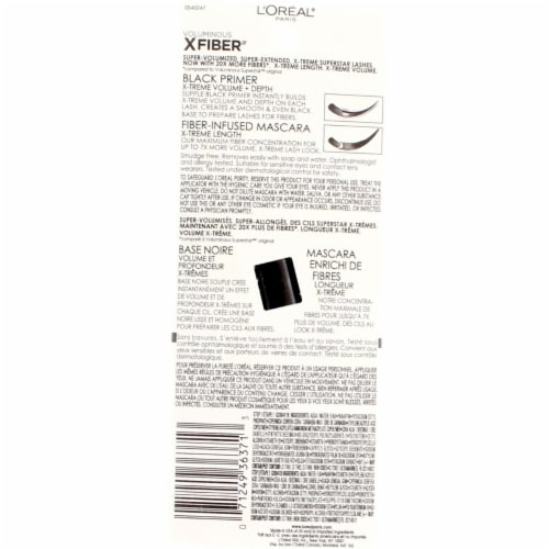 L'Oreal Paris Voluminous X Fiber Mascara Washable 213 Blackest Black Perspective: back