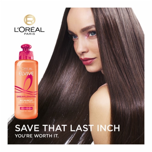 L'Oreal Paris Elvive Dream Lengths No Haircut Cream Leave In Conditioner Perspective: back