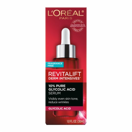 L'Oreal Paris Revitalift Derm Intensives Face Serum with 10% Pure Glycolic Acid Perspective: back