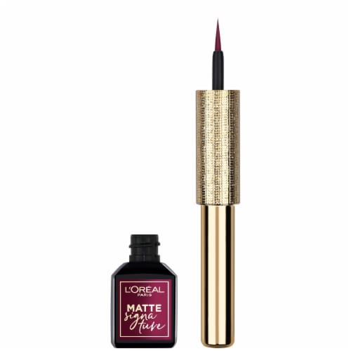 tåbelig Modregning Eksperiment L'Oreal Matte Signature Liquid Dip Eyeliner 730 Burgundy, 1 ct - Smith's  Food and Drug