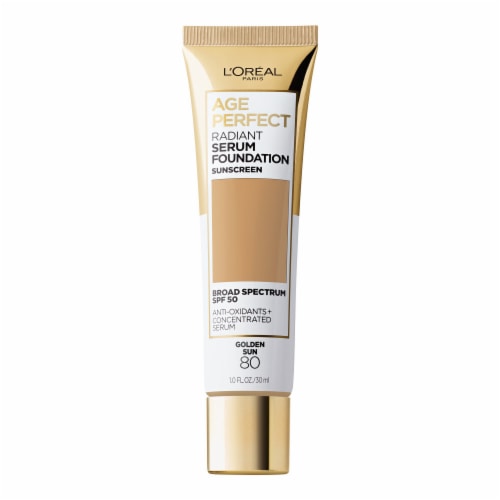 L'Oreal Paris Radiant Serum Foundation with SPF 50 80 Golden Sun Perspective: back