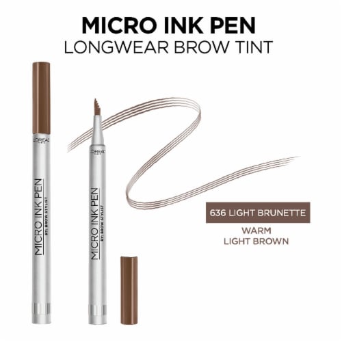 L'Oreal Paris Brow Stylist Micro Ink Pen 636 Light Brunette Perspective: back