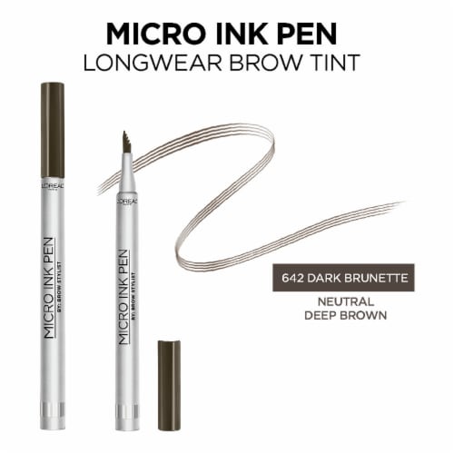 L'Oreal Paris Brow Stylist Micro Ink Pen 642 Dark Brunette Perspective: back