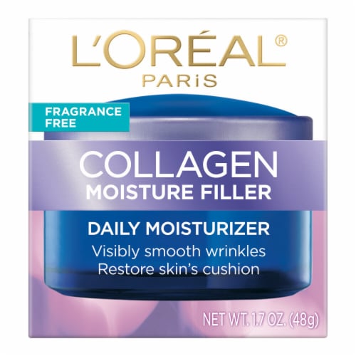 L'Oreal Paris Collagen Moisture Filler Fragrance Free Facial Day Cream Perspective: back