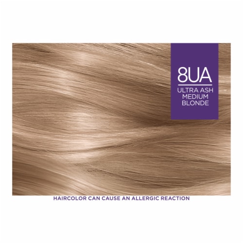 L'Oreal Paris Excellence Permanent Hair Color Triple Care Protection 8UA Ultra Ash Medium Blonde Perspective: back