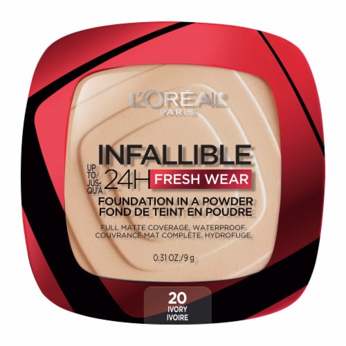 L'Oreal Paris Infallible Fresh Wear Foundation In A Powder 20 Ivory Perspective: back
