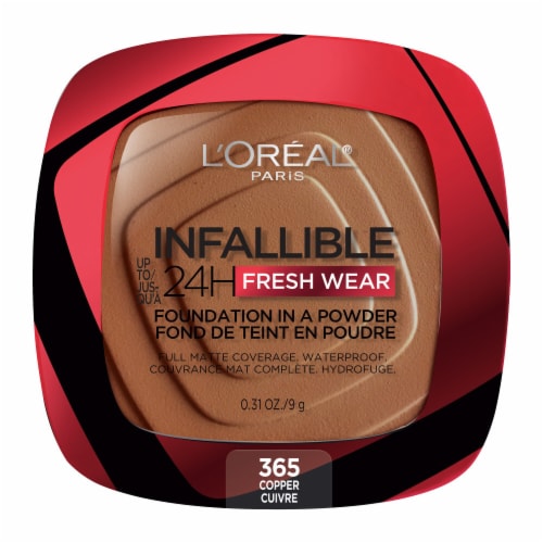 L'Oreal Paris Infallible 365 Copper Powder Foundation Perspective: back