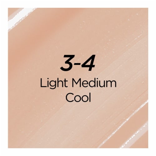 L'Oreal Paris True Match 3-4 Light Medium Hyaluronic Tinted Serum Foundation Perspective: back
