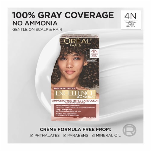 L'Oreal Paris Excellence Universal Nudes Permanent Hair Color 4N Natural Dark Brown Perspective: back