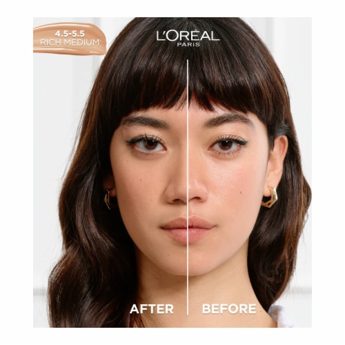 L'Oreal Paris True Match Hyaluronic Tinted Serum Foundation 4.5-5.5 Rich Medium Perspective: back