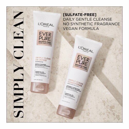 L'Oreal Paris EverPure Simply Clean Conditioner Sulfate Free Perspective: back