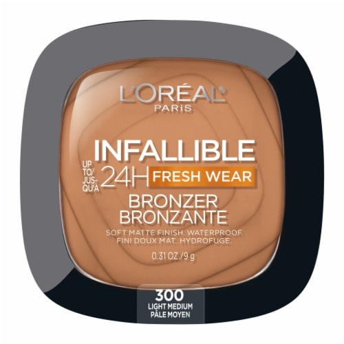 L'Oreal Paris Infallible Bronzer Fresh Wear Soft Matte 300 Light Medium Perspective: back