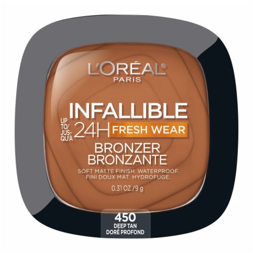 L'Oreal Paris Infallible Bronzer Fresh Wear Soft Matte 450 Deep Tan Perspective: back