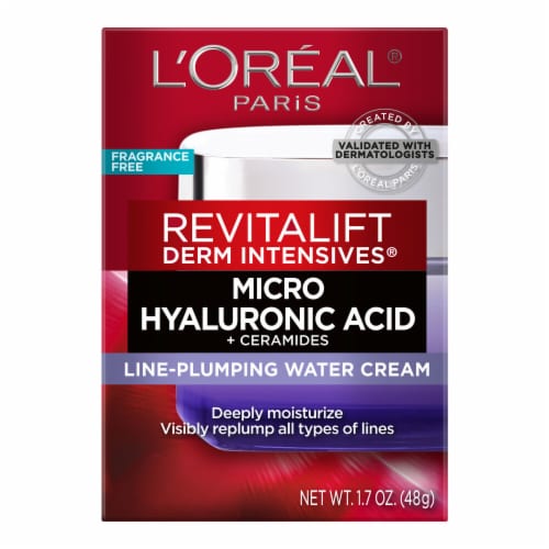 L'Oreal Paris Revitalift Face Cream, Plumping with Hyaluronic Acid & Ceramides Perspective: back
