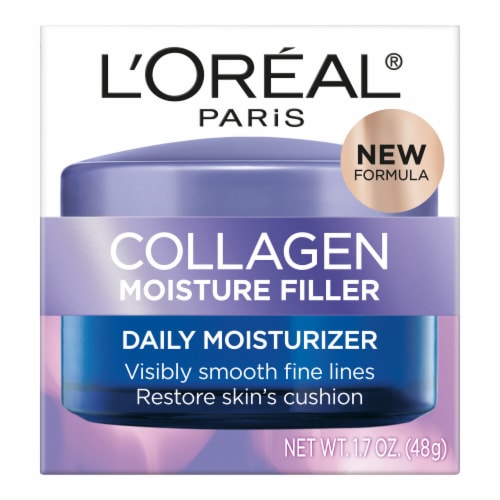 L'Oreal Paris Collagen Moisture Filler Face Moisturizer Anti-Aging Perspective: back
