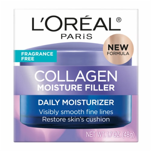 L'Oreal Paris Collagen Moisture Filler Face Moisturizer Anti-Aging Fragrance Free Perspective: back