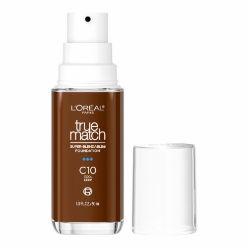 L'Oreal Paris True Match Liquid Foundation with Medium Coverage Super Blendable C10 Perspective: back