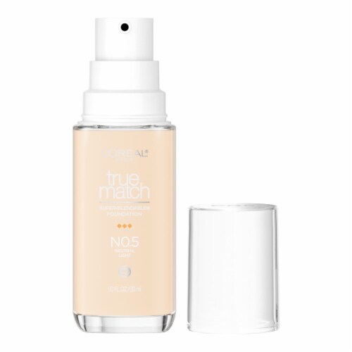 L'Oreal Paris True Match Liquid Foundation with Medium Coverage Super Blendable N0.5 Perspective: back