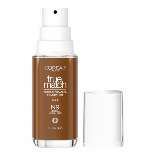 L'Oreal Paris True Match Liquid Foundation with Medium Coverage Super Blendable N9 Perspective: back