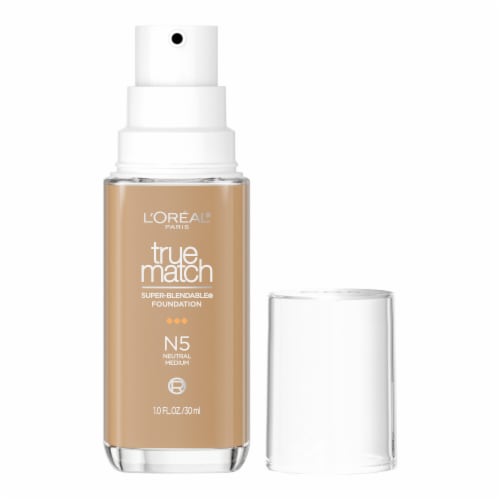 L'Oreal Paris True Match Liquid Foundation with Medium Coverage Super Blendable N5 Perspective: back