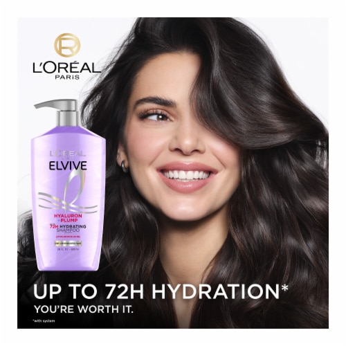 L'Oreal Paris® Elvive Hyaluron Pump Hydration Shampoo Perspective: back