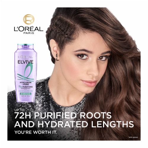 L'Oreal Paris Elvive Hyaluron Plus Pure Shampoo for Oily Hair Perspective: back