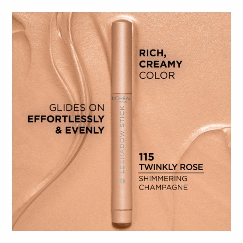 L'Oreal Paris Paradise Le Shadow Stick Eyeshadow Blendable 115 Twinkly Rose Perspective: back