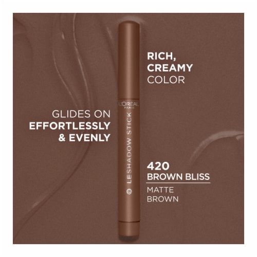 L'Oreal Paris Paradise Le Shadow Stick Eyeshadow Blendable 420 Brown Bliss Perspective: back