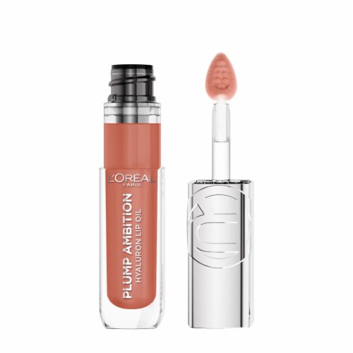L'Oreal Paris Plump Ambition Lip Oil with Hyaluronic Acid 641 Latte Glacé Perspective: back