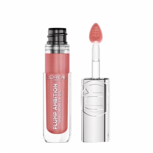 L'Oreal Paris Plump Ambition Lip Oil with Hyaluronic Acid 650 Nude Macaron Perspective: back