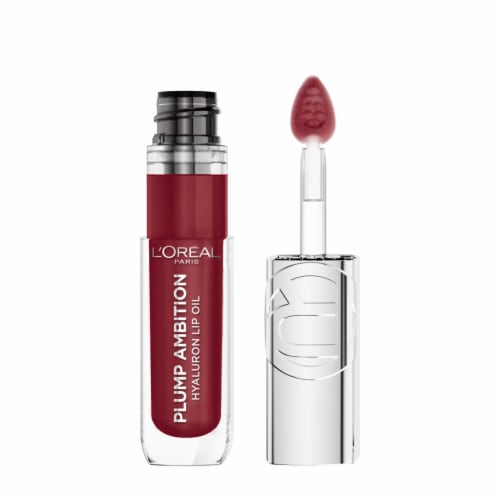 L'Oreal Paris Plump Ambition Lip Oil with Hyaluronic Acid 490 Berry Jolie Perspective: back