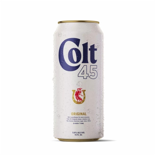 Colt 45 Malt Liquor Lager Perspective: back