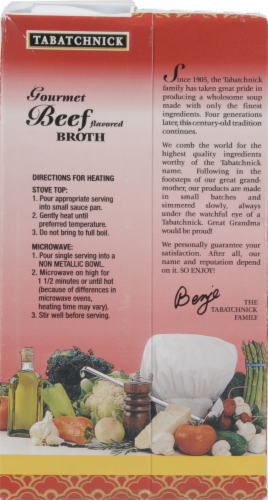 Tabatchnick Gourmet Beef Broth Perspective: back