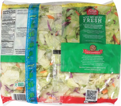 Fresh Express Iceberg Garden Salad Perspective: back
