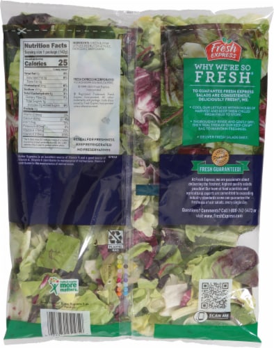 Fresh Express® Butter Supreme Leafy Greens Perspective: back