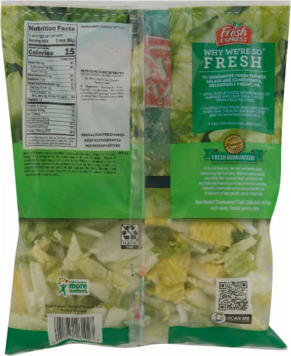 Fresh Express® Hearts of Romaine Salad Perspective: back