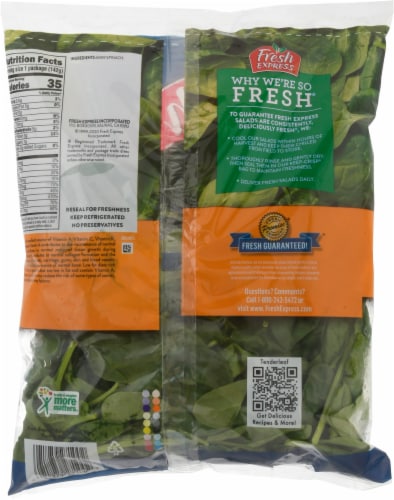 Fresh Express Baby Spinach Perspective: back