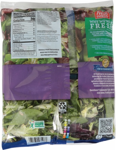 Fresh Express® 50/50 Spring Salad Mix Perspective: back