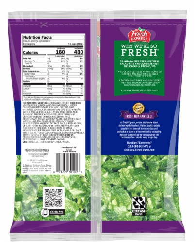 Fresh Express® Caesar Kit® Salad Perspective: back