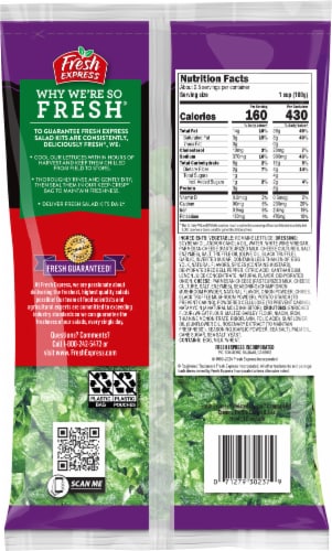 Fresh Express® Twisted Caesar™ Creamy Truffle Caesar Chopped Salad Kit Perspective: back