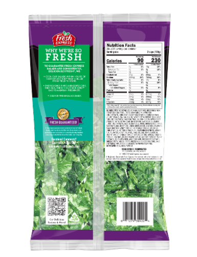 Fresh Express Twisted Greek Caesar Chopped Salad Kit Perspective: back