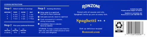 Ronzoni Non-GMO Spaghetti Classic Great Taste Pasta Perspective: back
