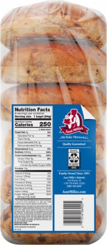 Aunt Millie's® Soft Blueberry Bagels Perspective: back